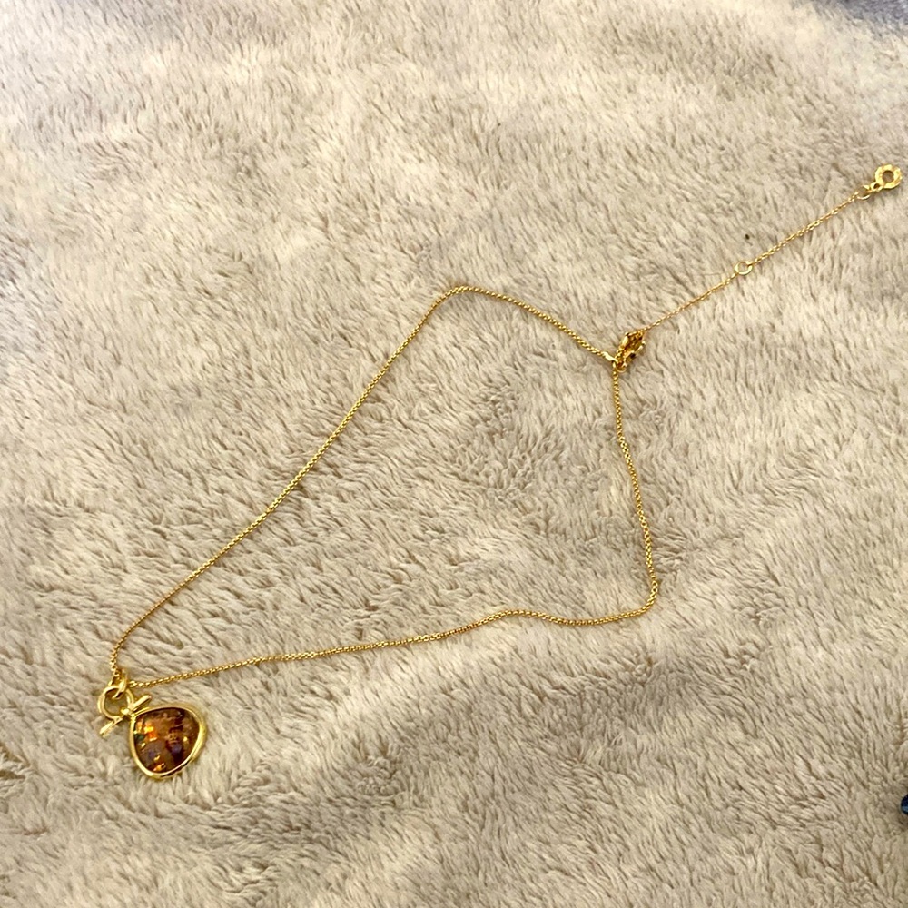 Iridescent gemstone necklace
